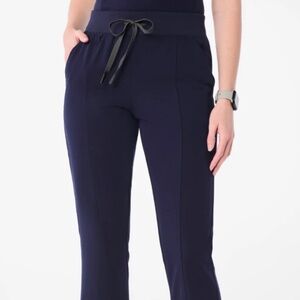 Figs Women's Navy Seville flare scrub-leggings